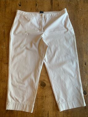 Eileen Fisher Cream Cropped Pants